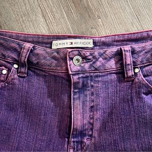 Tommy Hilfiger hipster boot purple y2k jeans